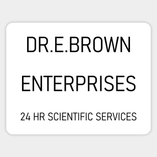 DR.E.BROWN ENTERPRISES 24 HR SCIENTIFIC SERVICES Sticker